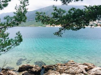 Scenic view of sea against sky