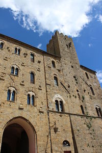 Low angle view of historical building against sky