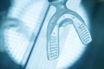 Close-up of dental equipment