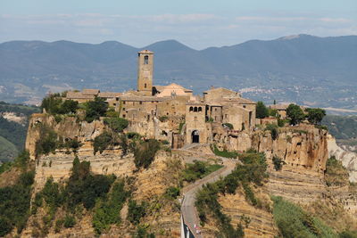 Civita di bagnoregio, an historical city built in stone in italy near rome