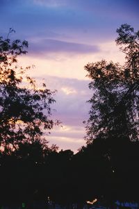 Scenic view of landscape against sky at sunset