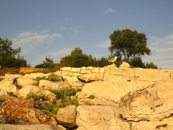 Scenic view of rock formations