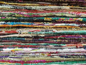 Full frame shot of multi colored rug