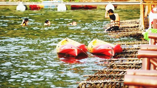 Reflection of trees in water