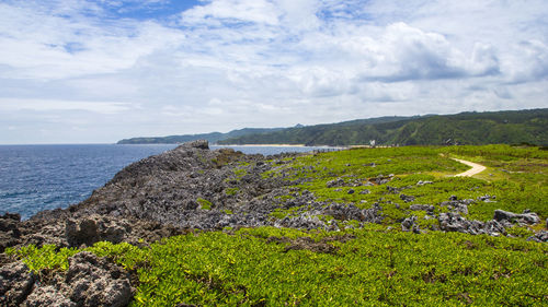 Scenic view of sea against sky