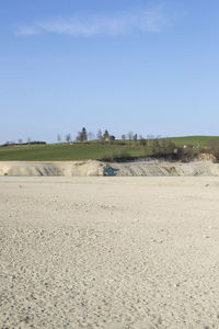 Scenic view of landscape against clear sky