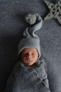 Portrait of cute baby sleeping