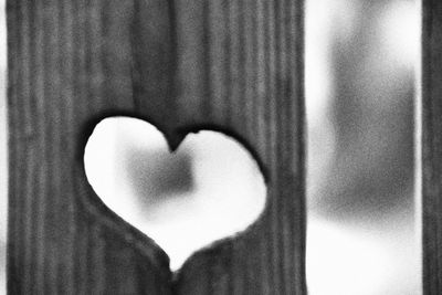 Close-up of heart shape on hand