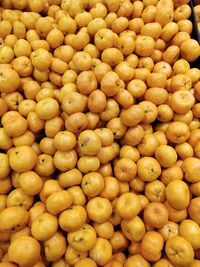 Full frame shot of fruits for sale in market