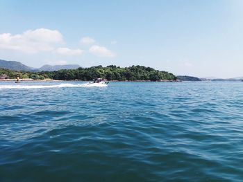 Scenic view of sea against sky