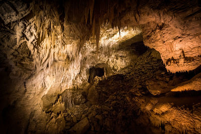Low angle view of cave
