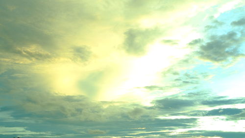 Low angle view of clouds in sky