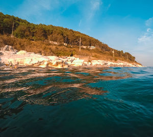 Scenic view of sea against sky