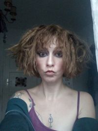 Portrait of woman at home