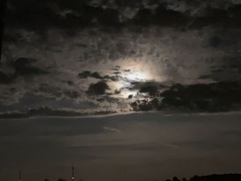 Low angle view of storm clouds in sky