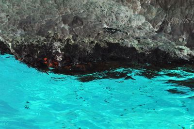 Rock formations in sea