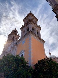 Low angle view of historical building against sky