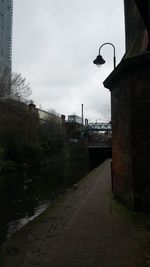 View of bridge over river