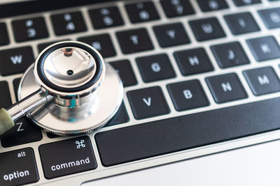 Close-up of computer keyboard