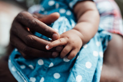 Close-up of hands