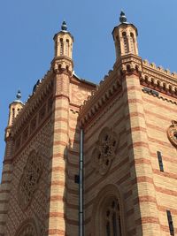 Low angle view of temple against clear sky