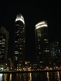 City skyline at night