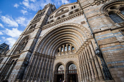 Low angle view of historical building against sky