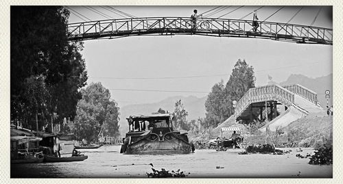 Built structure with trees in background