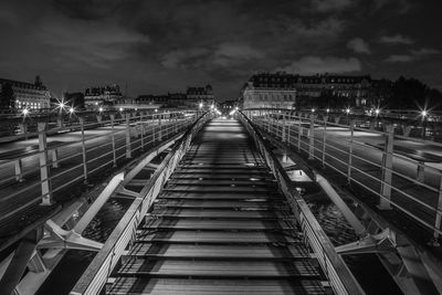View of cityscape at night