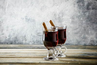 Close-up of drink on table