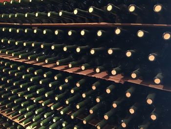 Full frame shot of bottles