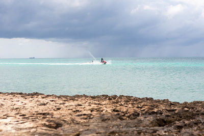 Scenic view of sea against sky