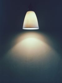 Electric lamp in dark room