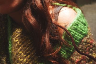 Close-up portrait of a woman