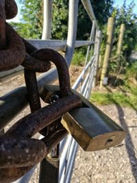 Close-up of rusty metal