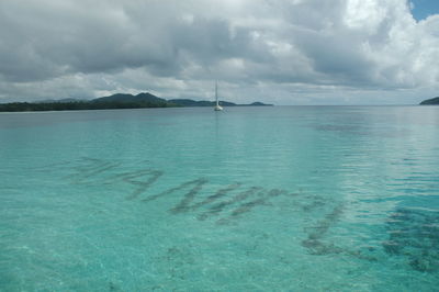 Scenic view of sea against sky