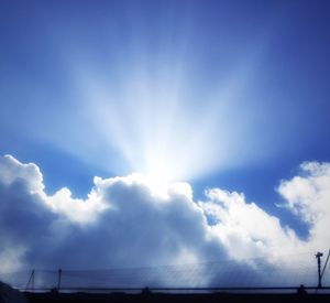 Low angle view of cloudy sky