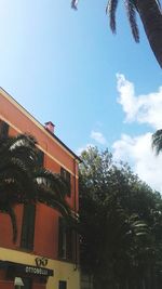 Low angle view of built structure against sky