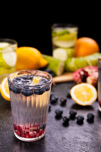 Close-up of drink on table