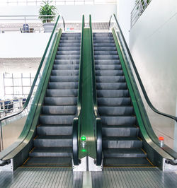 Empty staircase of building