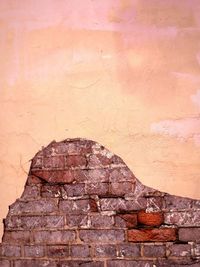 Close-up of stone wall