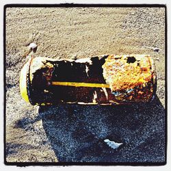 Close-up of abandoned building