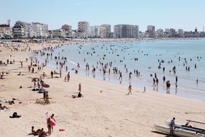 Group of people on beach