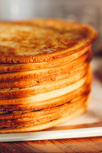 Close-up of cake on table