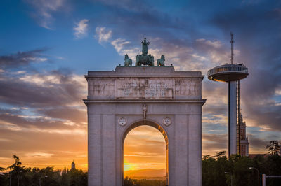 Low angle view of monument