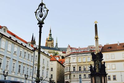 Low angle view of buildings against sky