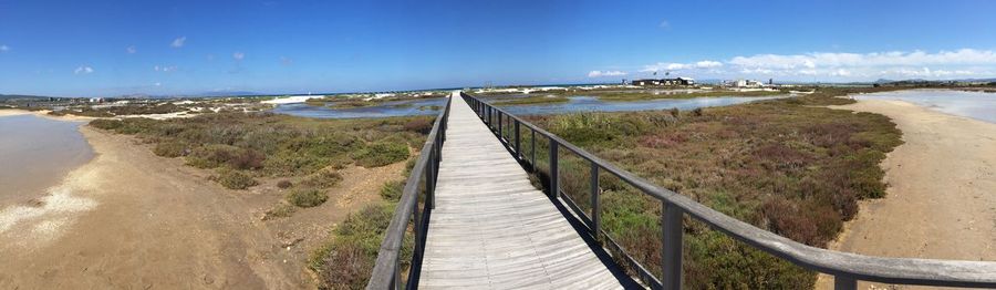 Panoramic view of beach against sky