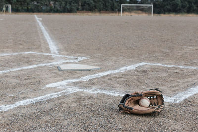 View of camera on the ground