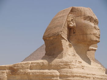 Sphinx against clear sky