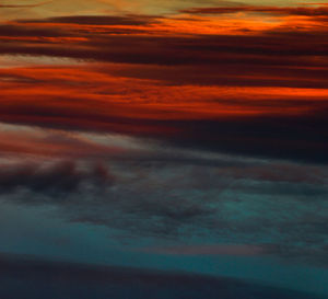 Low angle view of storm clouds in sky